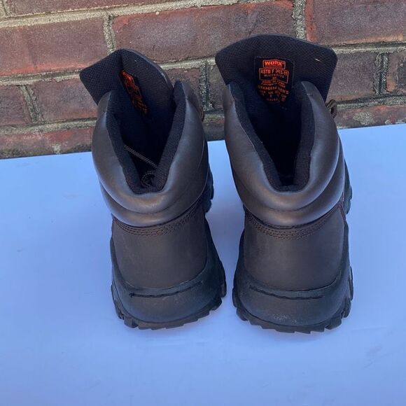 Worx by Red Wing Brown Steel Toe Boots Size 9 NEW main image 8